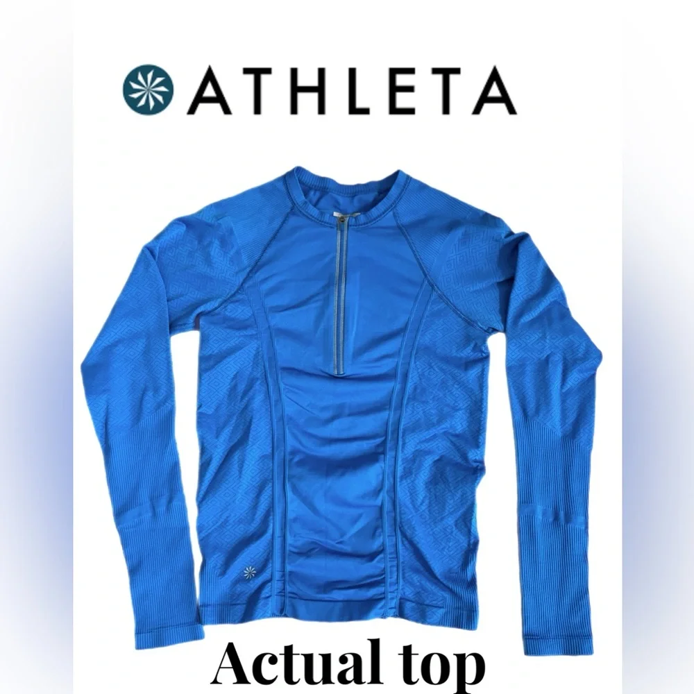 Athleta 1/4 zip tracker top - Picture 2 of 8